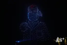震撼！珠海长隆上空，千架无人机致敬劳动者图片