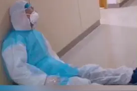 致敬战疫青年：你疲惫的脸，让人感动又心疼图片