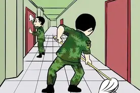 军漫｜兵哥哥劳动的样子，帅！图片