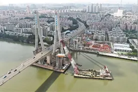 洛溪大桥拓宽工程有望年底通车图片