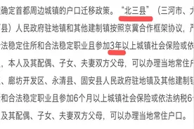 这里有一份北三县最低购房门槛明细，请查收图片