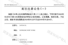 正牌Supreme在华成功注册商标，上海高仿店已停业图片