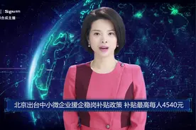 AI合成主播丨北京出台中小微企业援企稳岗补贴政策 补贴最高每人4540元视频封面