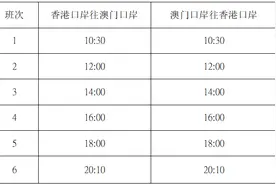 港珠澳大桥穿梭巴士港澳线每日12班车图片