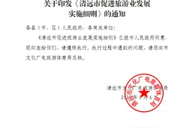 最高10万！清远旅行社、星级饭店、A级景区补助细则来了图片