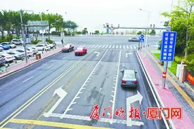 海沧可变车道会根据高峰平峰不同的交通状况变化功能图片