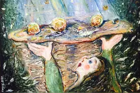 “把麦子磨成饼的计划”兰芯油画作品欣赏图片