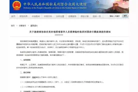 中国驻美国大使馆：对在美处境困难留学生搭临时航班回国意愿做摸底调查图片
