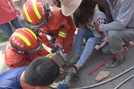事发永州！“古董”捕猎夹没夹住猎物反而夹住村民，消防紧急救援图片
