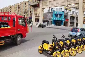 金昌街头惊现“一抹黄”，原来是共享电动自行车来了！图片