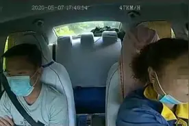 “的姐”遭遇惊魂一幕！监控记录下整个过程图片