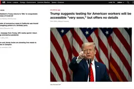 被问复工的美国人何时可以像在白宫一样每天接受检测，特朗普：很快……图片