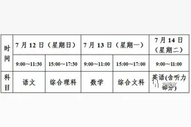 通知！安顺中考时间定了图片