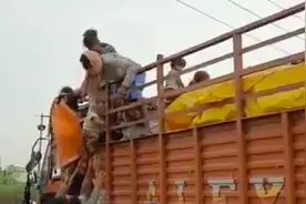 印度返乡潮：务工者带婴儿坐卡车回家视频封面