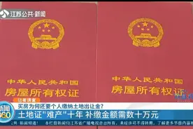 买房为啥要个人缴纳土地出让金？泰州一小区土地证“难产”十年！视频封面