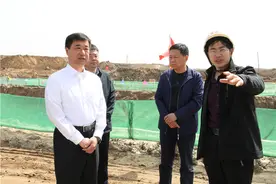 东营广饶县委书记梁润生调研重点水利工程建设工作图片