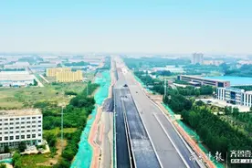 济宁内环高架一标段通车进入“倒计时，主体架构已显现图片