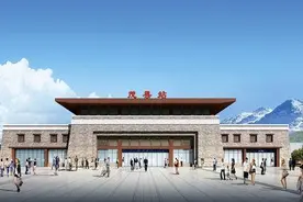 中铁八局成兰铁路站房项目全面开工建设图片