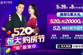 许家印喊来黄晓明跨界卖房，要在520当天推52套特价房图片