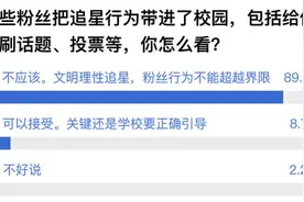老师在课堂上能不能提及明星？近九成网友：追星行为不应进入校园图片