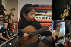 这个6岁小女孩的弹唱火了！外国音乐人组队来为她伴奏图片