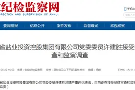 涉嫌严重违纪违法！安徽一处级干部接受审查调查图片