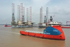 出口转内销，首批上海造平台供应船即将在天津投入运营图片