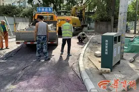 西安含元路红旗专用线道路铁道口提升改造 改造后将实现人车分流图片