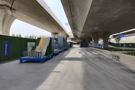 郑州渠南路快速通道第十三标段项目：安全环境质量“三花齐放”图片