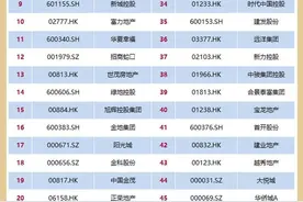 2020房地产上市公司前十万科排第一，恒大碧桂园紧随其后图片