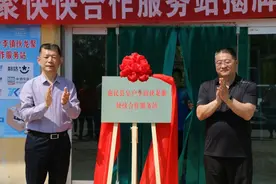 皂户李镇伙龙聚“快快合作”服务站揭牌  6家快递公司合作破解“快递进村”难题图片