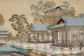 清代绘制《大观园图》：3米多宽画卷，173位红楼梦中人图片