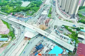 二环南路高架桥主体工程完工图片