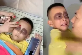 娃爱玩手机，妈妈趁睡着画“熊猫眼”吓唬视频封面