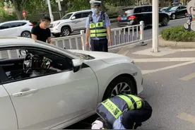 有爱！“喵星人”钻入轿车发动机，交警将其救出图片