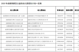 家长速看！2020年高新区公益性幼儿园招生划片公布图片