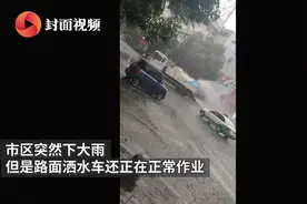 环卫大队回应下雨天洒水作业：雨下得急 通知不及时视频封面