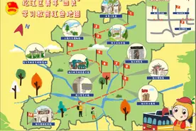 来打卡吗？松江学子为你手绘了这样一张地图……图片