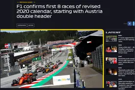 官宣！F1新赛季赛程：7月5日奥地利揭幕 跨越欧洲6国图片