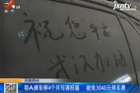 河南郑州：鄂A牌车停4个月写满祝福 被免3040元停车费视频封面