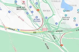 增加车道、调整限速，梅观南坪立交北转西、南转东匝道交通改善了图片