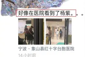 病了？疑似杨紫现身医院 手按棉签步伐沉重图片