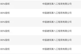 中建八局挂牌转让6家总负债超6亿的地产子公司图片