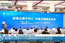 支持复工复产！建设银行江苏省分行为无锡新增投放贷款超200亿元视频封面