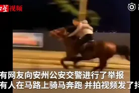 男子马路上纵马狂奔还拍视频发抖音，结果……图片