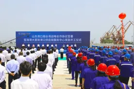 烟台海边添双子楼！预计2022年竣工，将成海上世界项目新地标图片