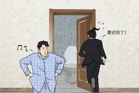 漫画科普：如果男人坐在马桶上图片