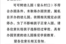 注意！商州这5所幼儿园被责令停办图片