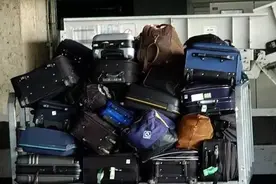 这个200斤壮汉都坐不烂的行李箱，竟然还是移动充电站图片