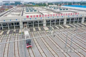 上海市轨道交通6号线港城路车辆段正式投入使用图片